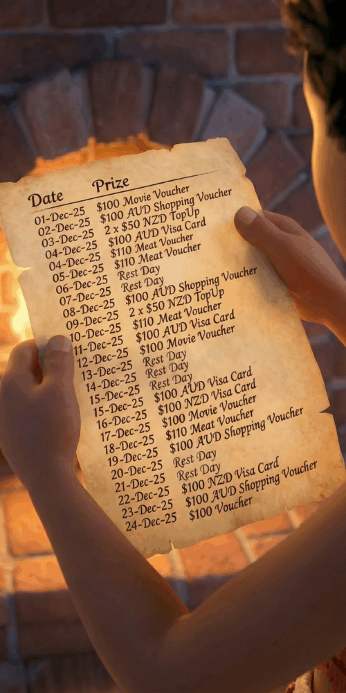 KlickEx Hauliday Christmas Giveaway Prize list